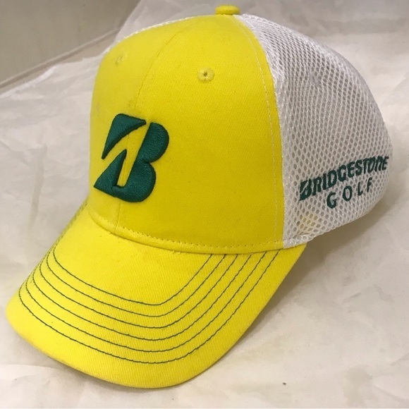 Bridgestone Golf Brand adjustable Snap Back Golf Cap - Picture 2 of 13